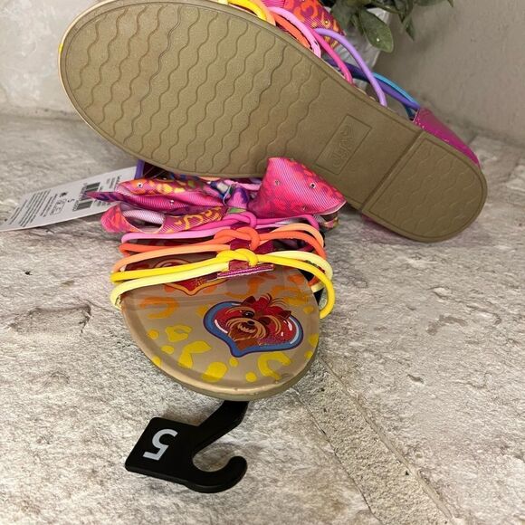 JOJO SIWA Rainbow Gladiator Sandals sz 5 - Picture 8 of 8